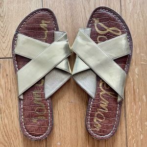 Sam Edelman Sandals, Size 6, Gold